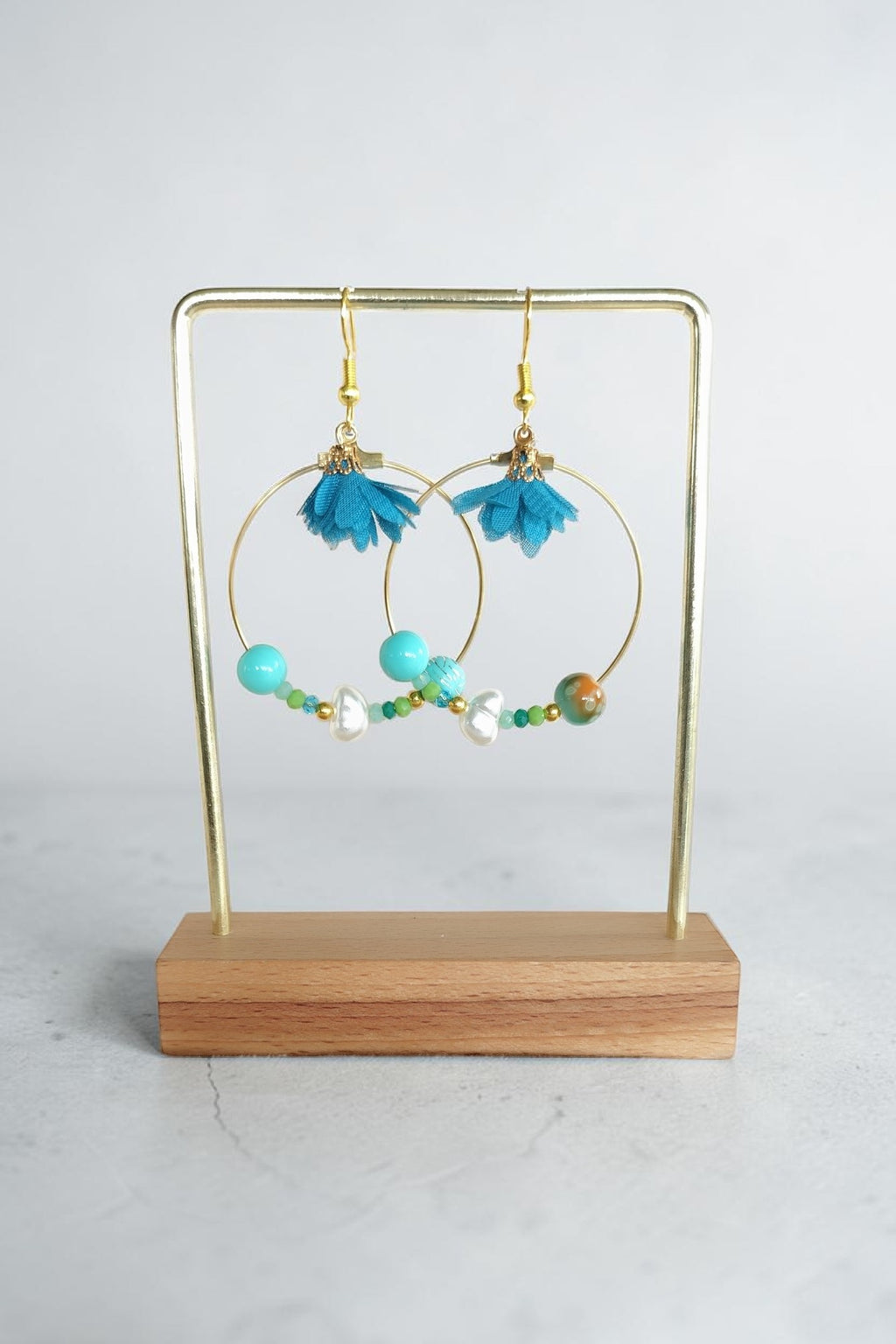 Boucles d'oreilles pendantes élégantes – bijou fait main