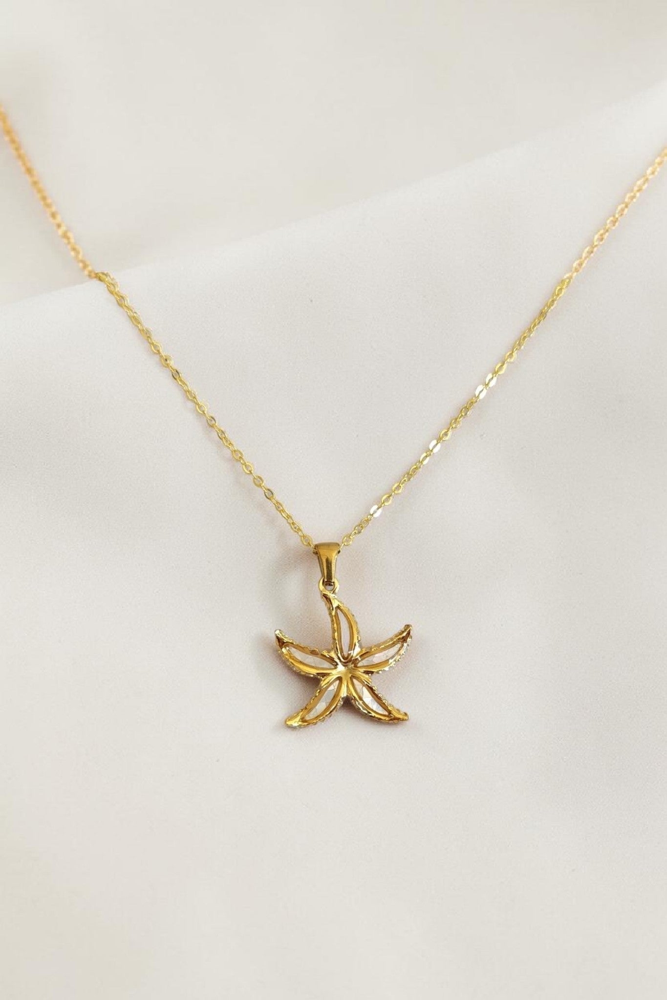 Collier Étoile de Mer Nacrée