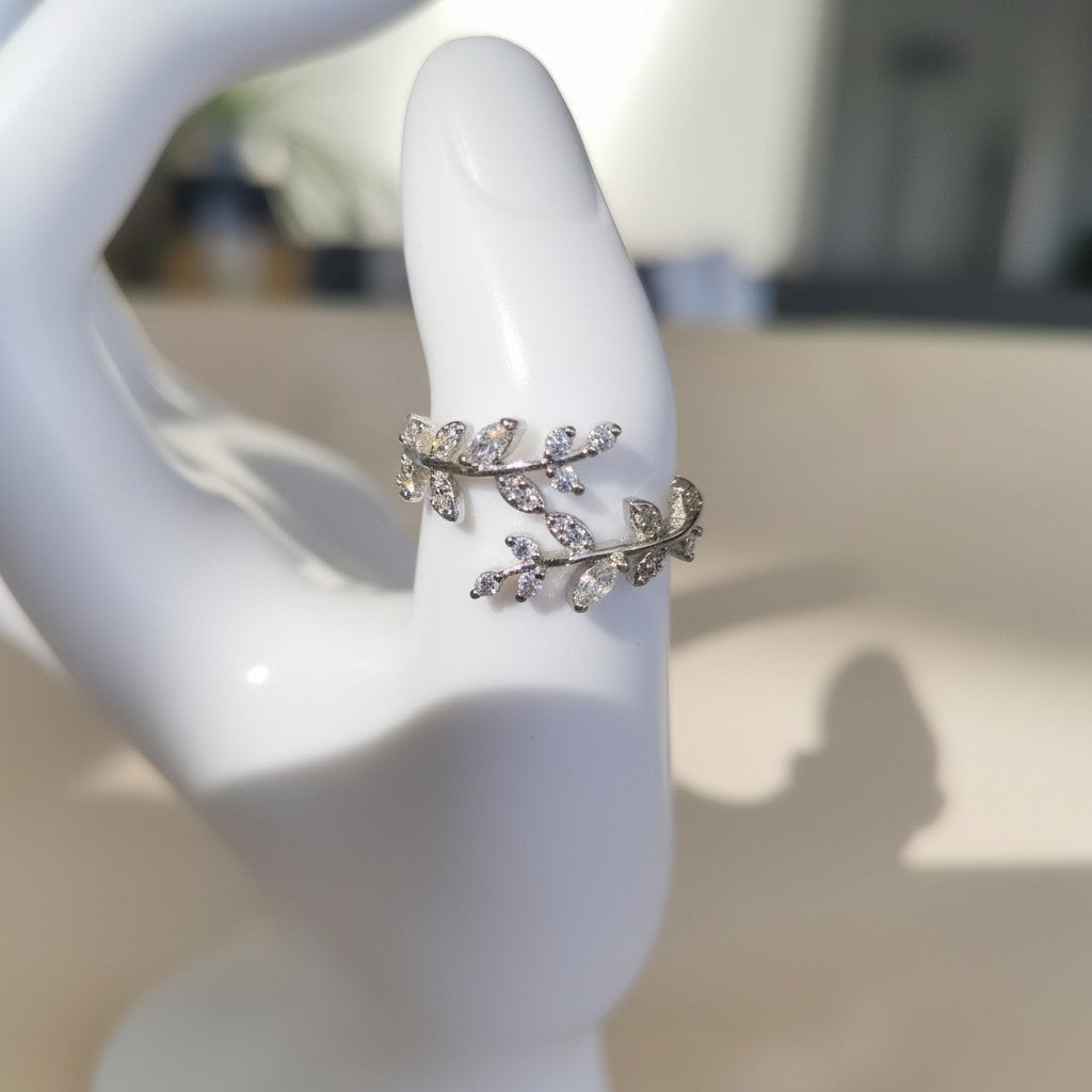 Bague Acier Inoxydable Zircon – Dorée ou Argentée