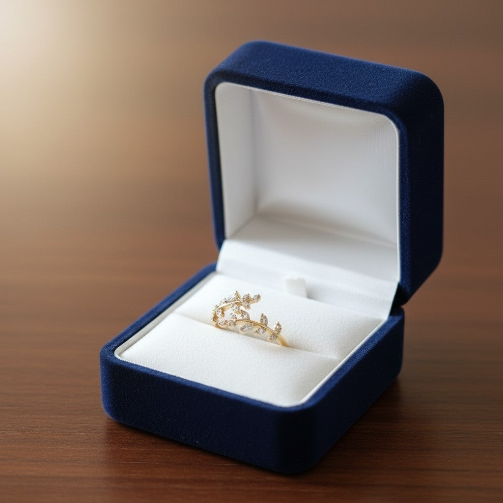 Bague Acier Inoxydable Zircon – Dorée ou Argentée