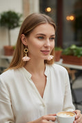 Boucles d'oreilles Pétales de Tissu