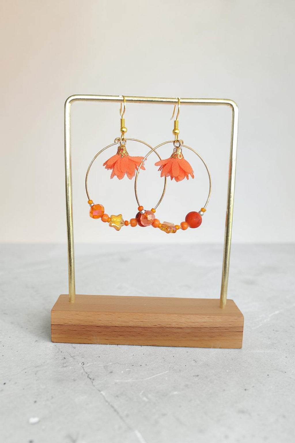 Boucles d'oreilles pendantes élégantes – bijou fait main