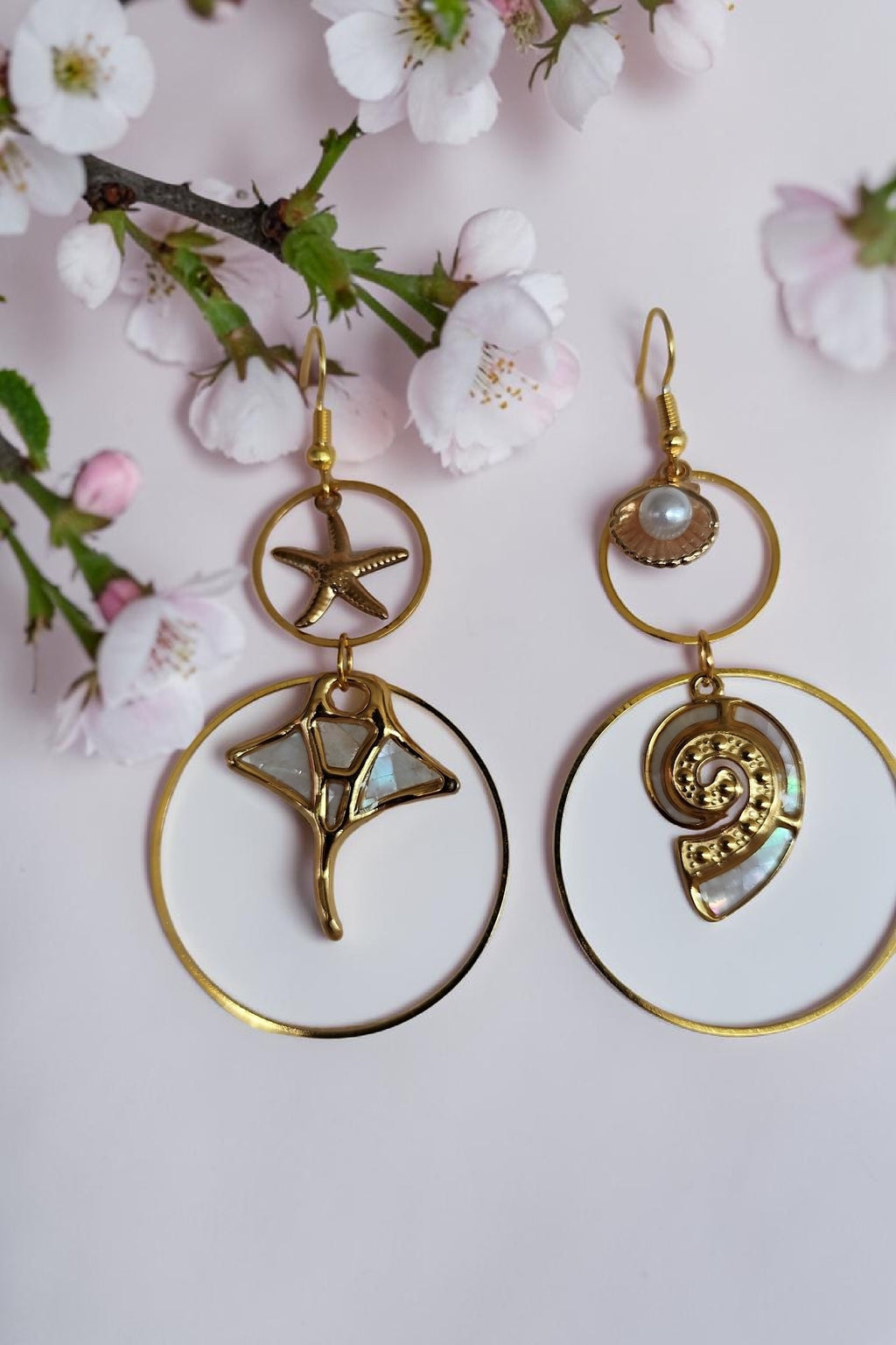 Boucles d'oreilles Nacre