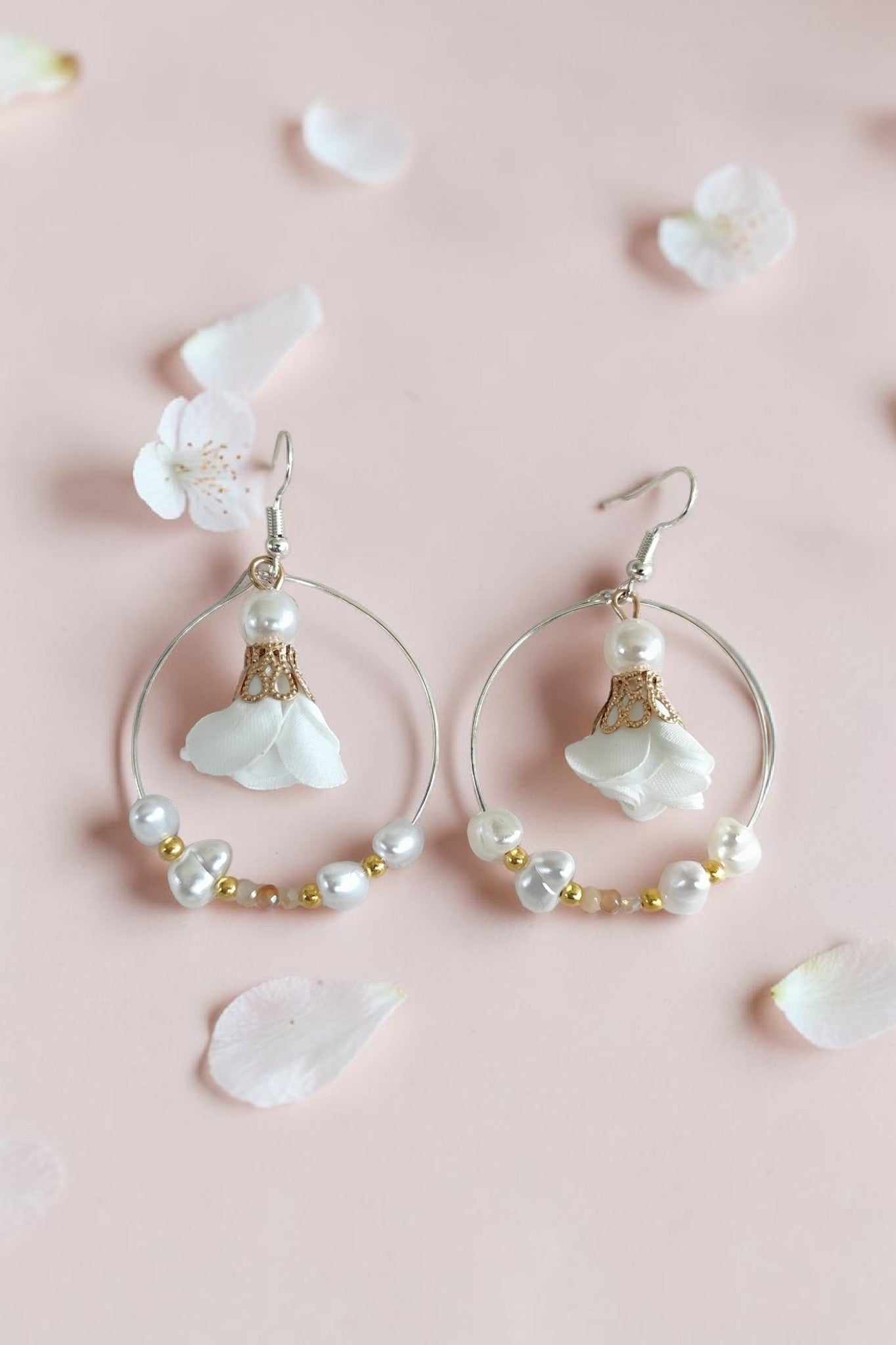 Boucles d'oreilles pendantes élégantes – bijou fait main