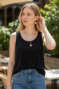 Parure Soleil Nacrée — Collier & Boucles d'oreilles pendantes