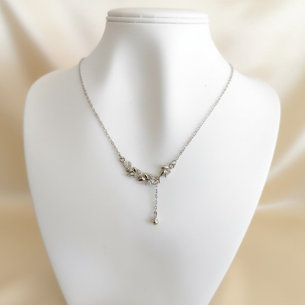 Parure pampilles épi de blé — Collier & bracelet Argent pur S999