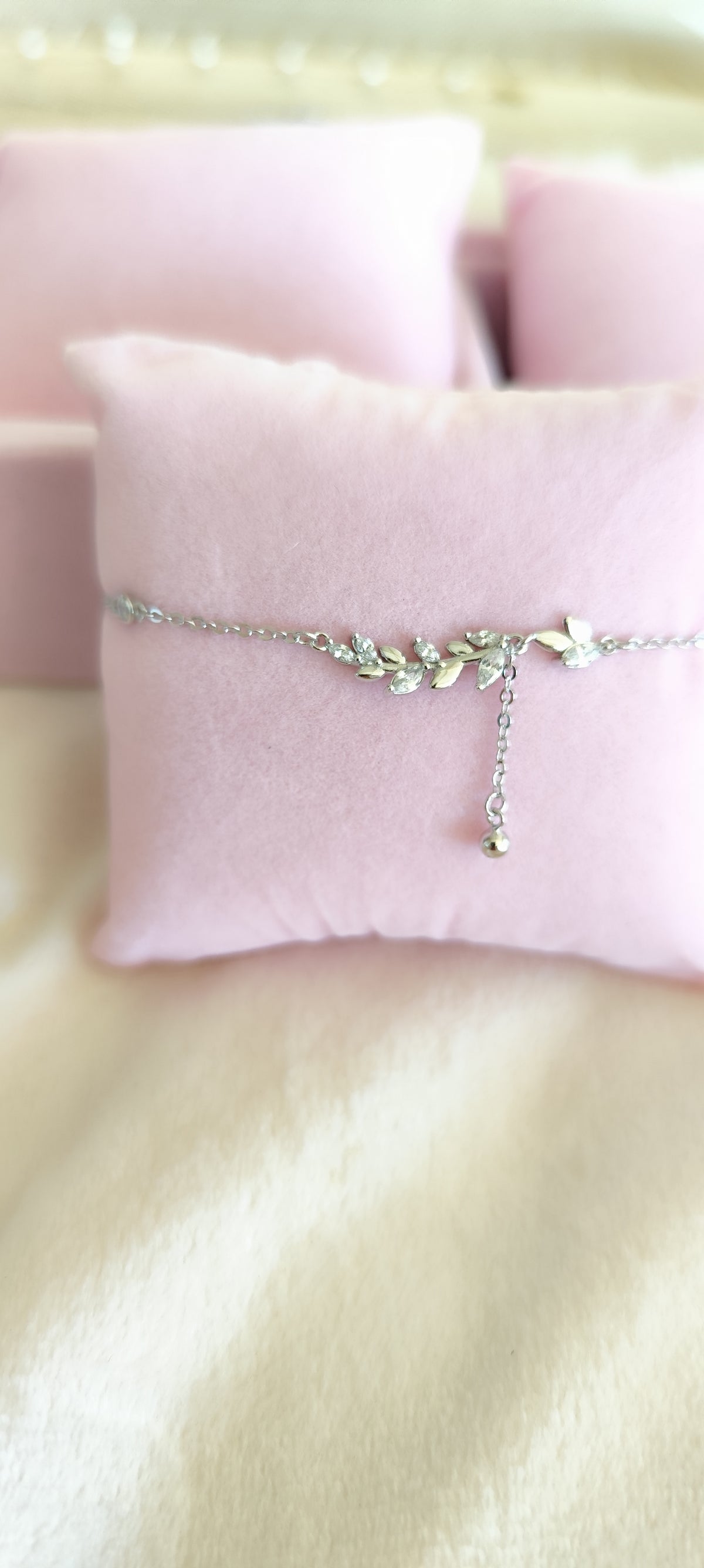 Parure pampilles épi de blé — Collier & bracelet Argent pur S999