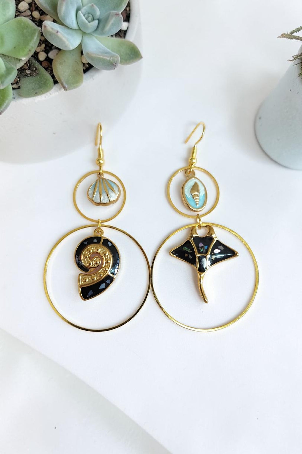 Boucles d'oreilles Nacre