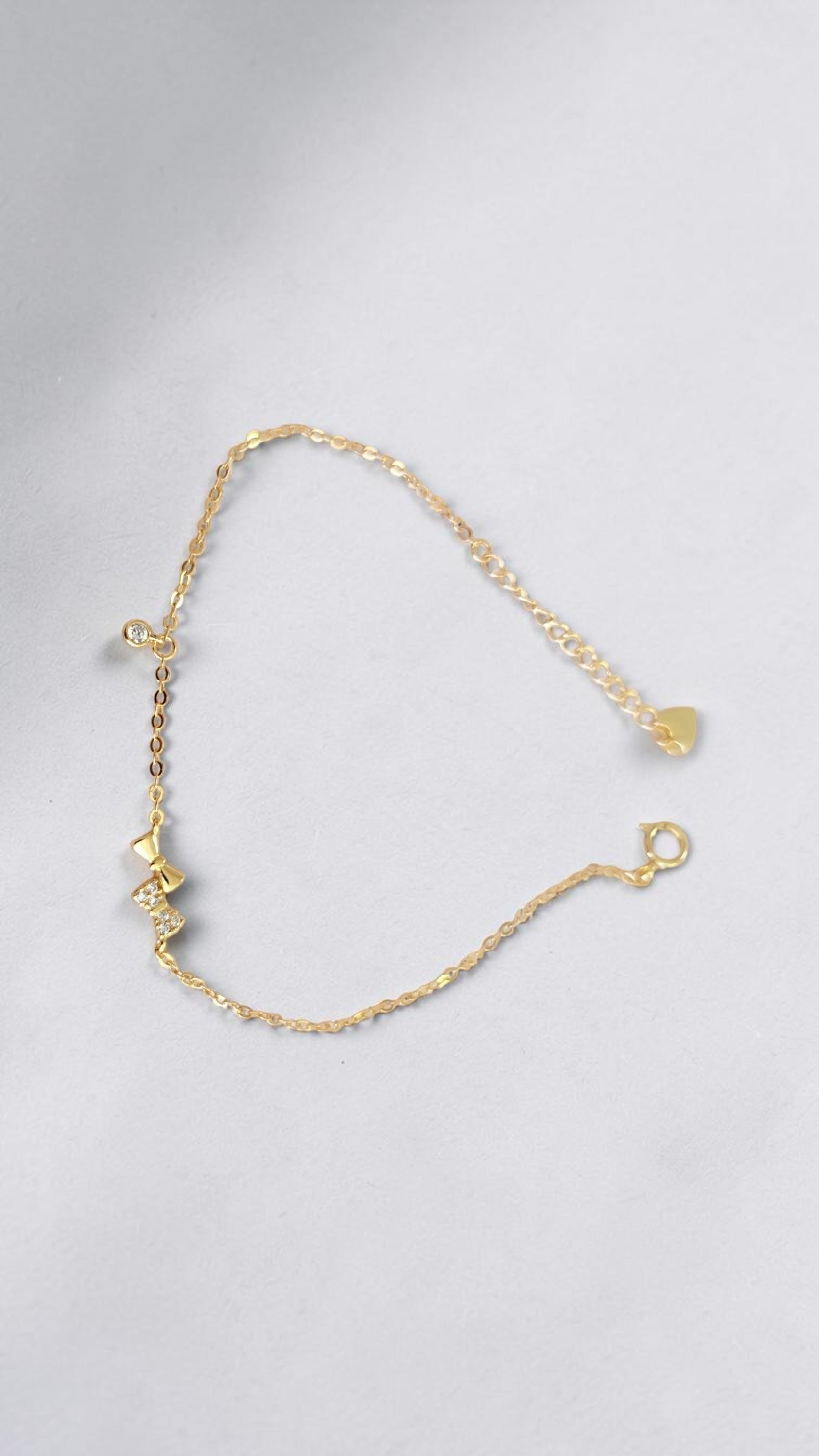 Bracelet Nœud Papillon Argent 925 – Style Minimaliste