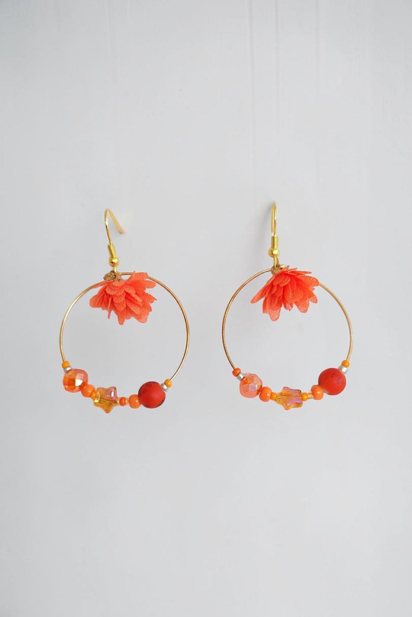 Boucles d'oreilles pendantes élégantes – bijou fait main