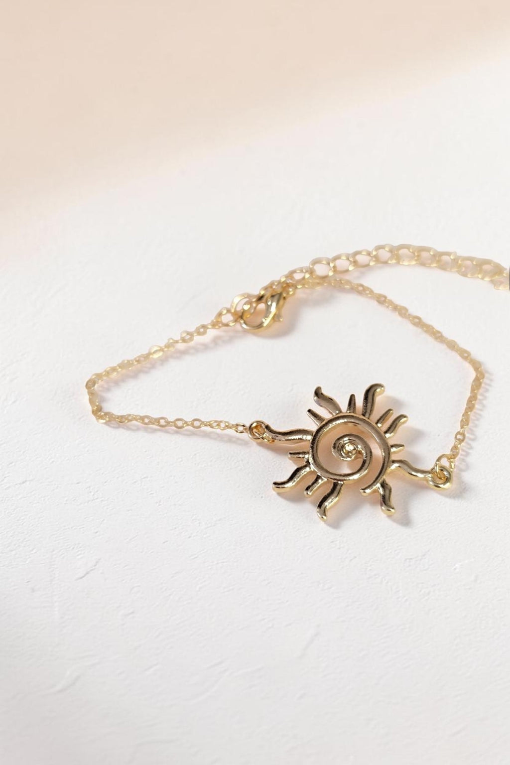 Parure Soleil — Collier & Bracelet dorés