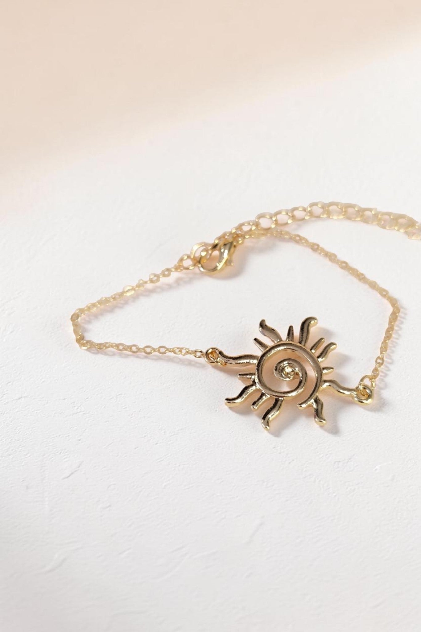 Parure Soleil — Collier & Bracelet dorés