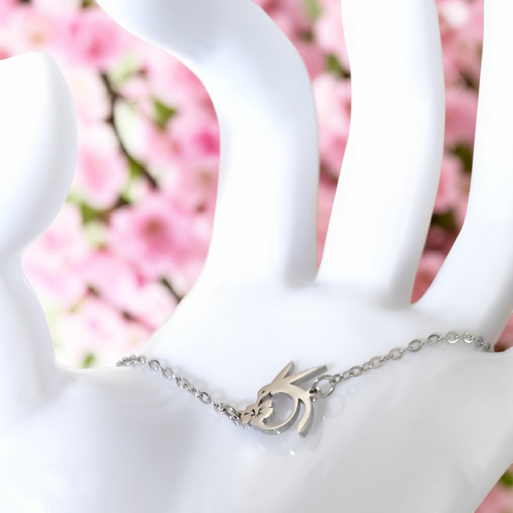 Bracelet Colibri – Argent délicat fait main