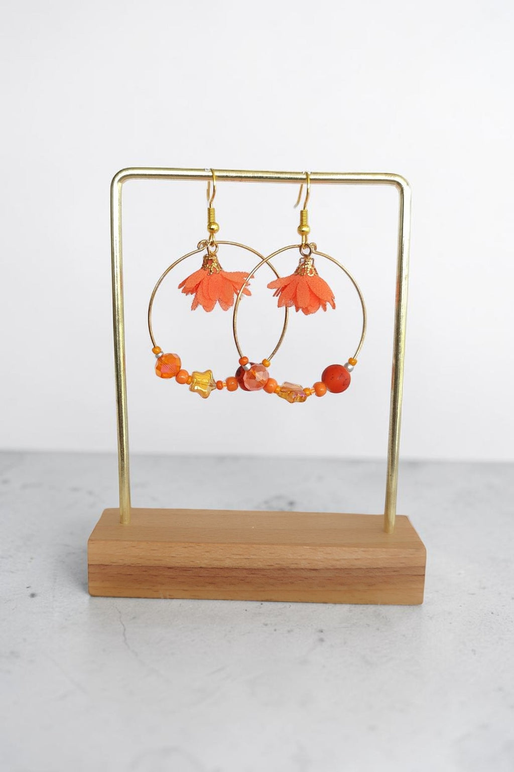 Boucles d'oreilles pendantes élégantes – bijou fait main