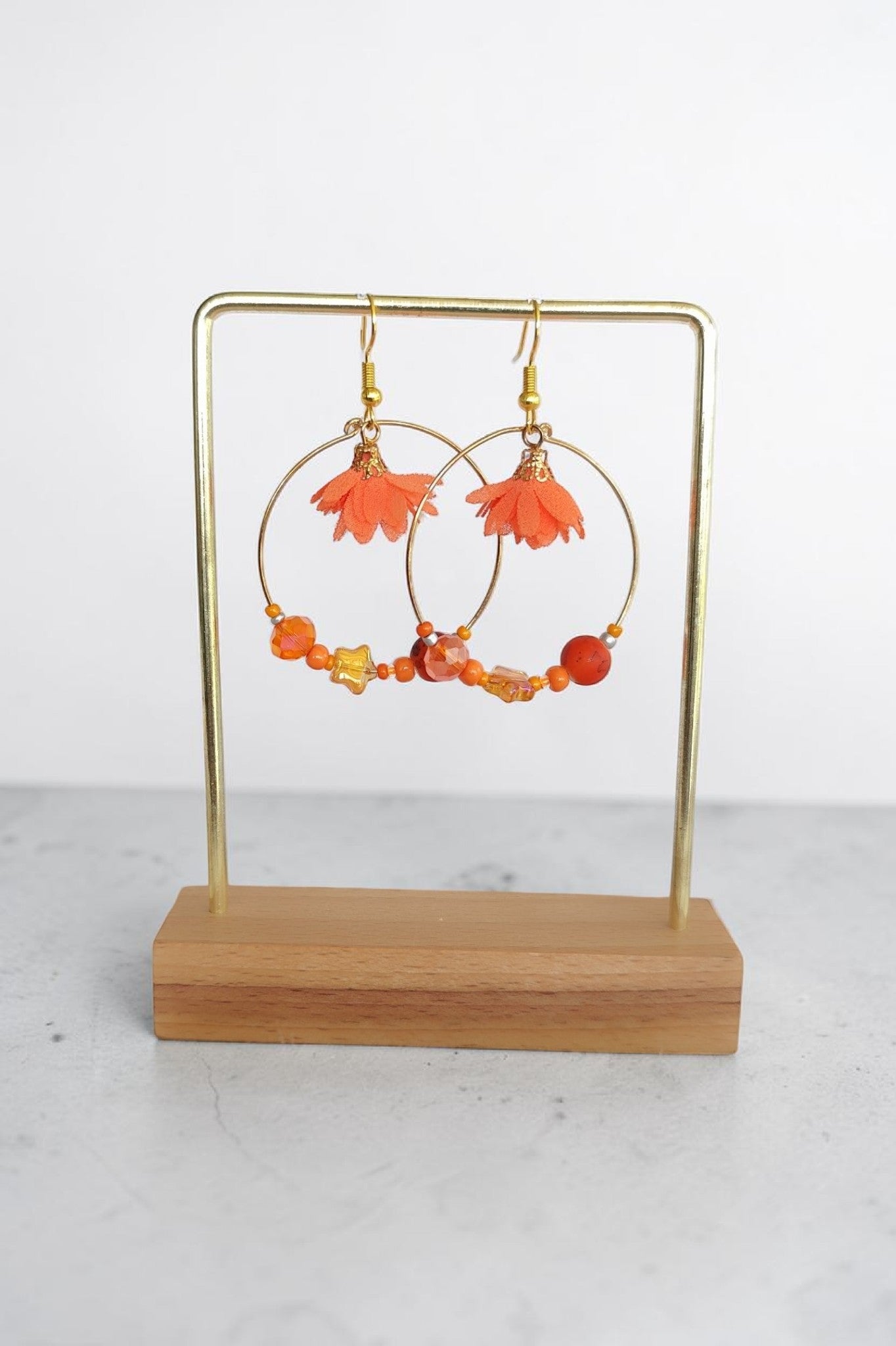 Boucles d'oreilles pendantes élégantes – bijou fait main