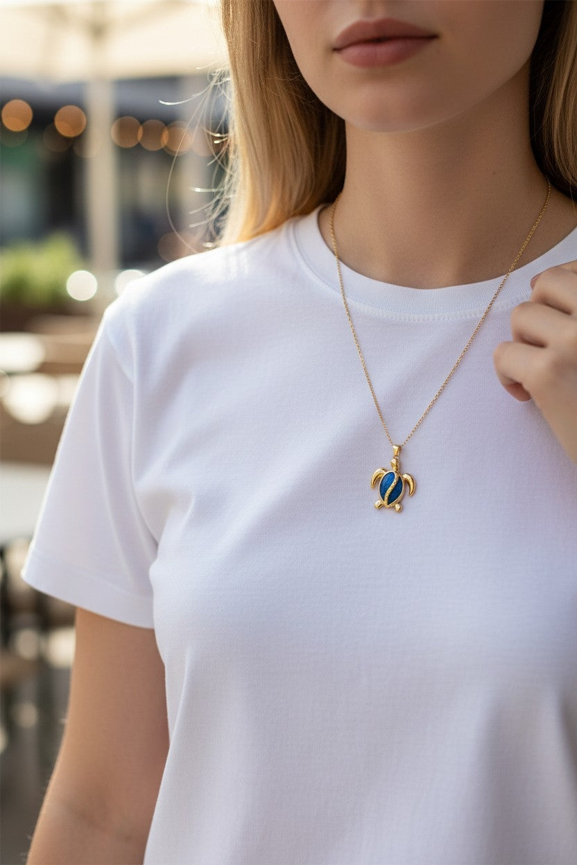 Collier Tortue Nacrée