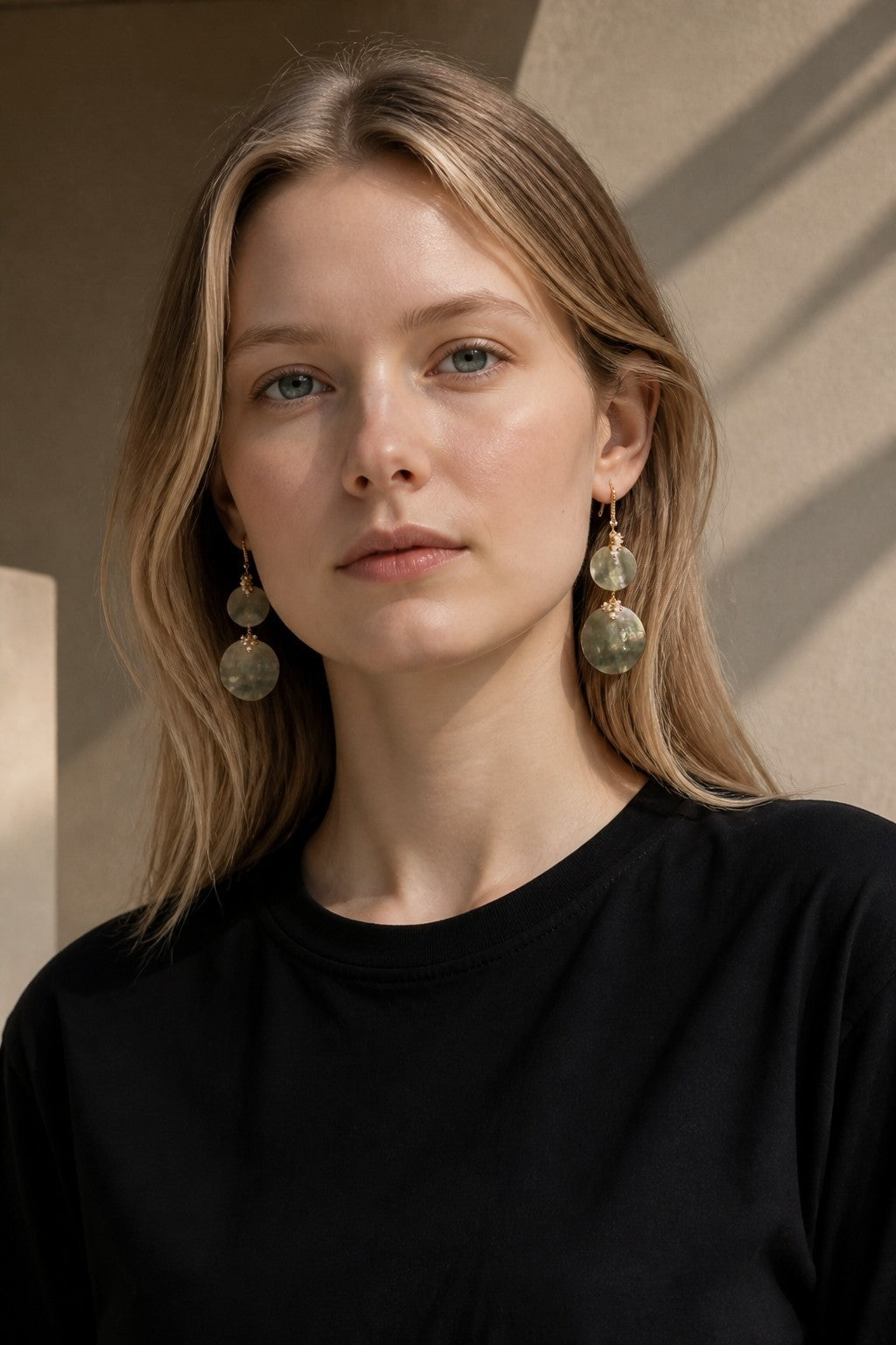 Boucles d'oreilles or 18K — Perle d'eau douce & Zircon — Argent 925