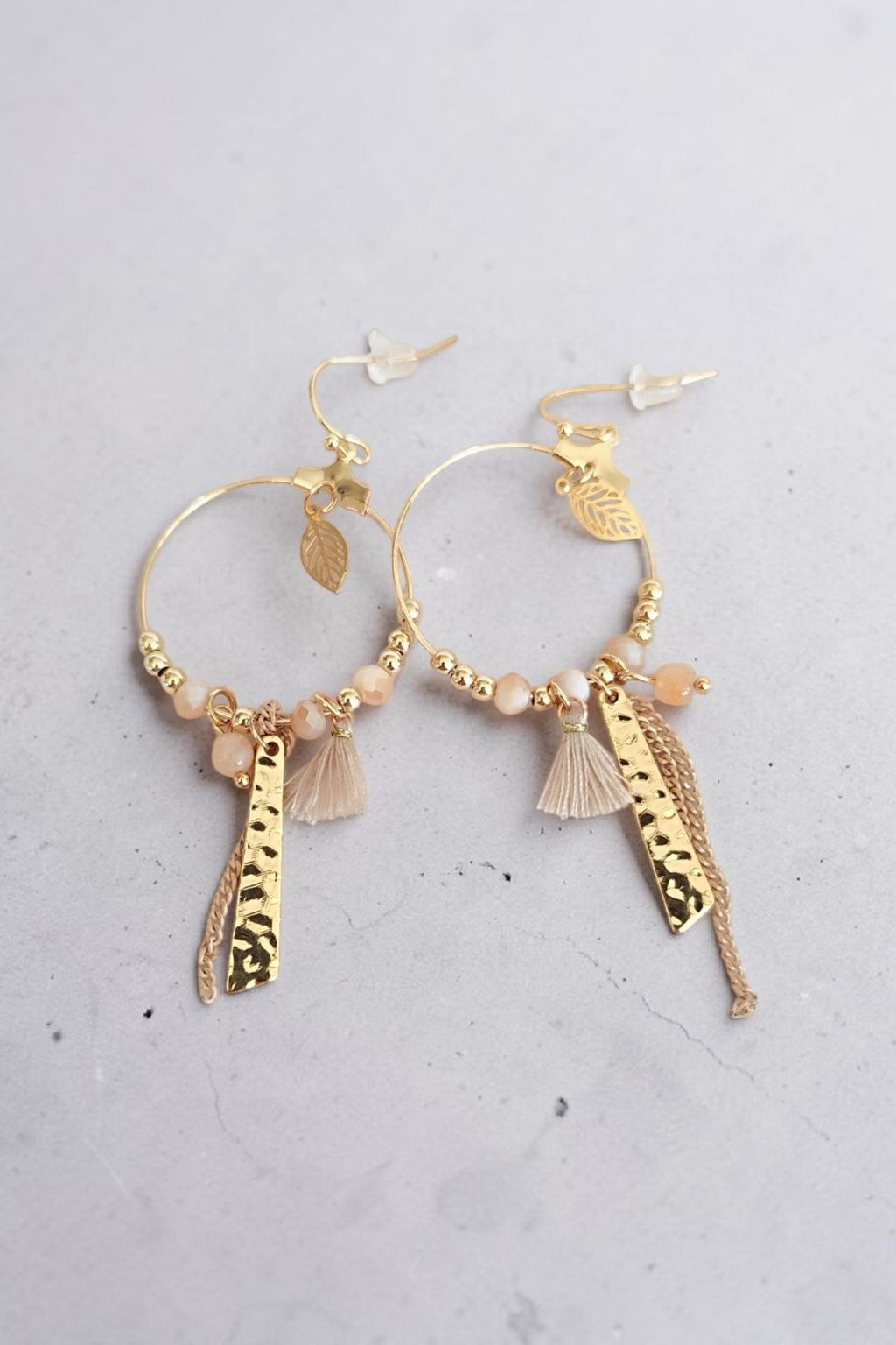 Boucles d'oreilles pendantes bohème – Acier inoxydable