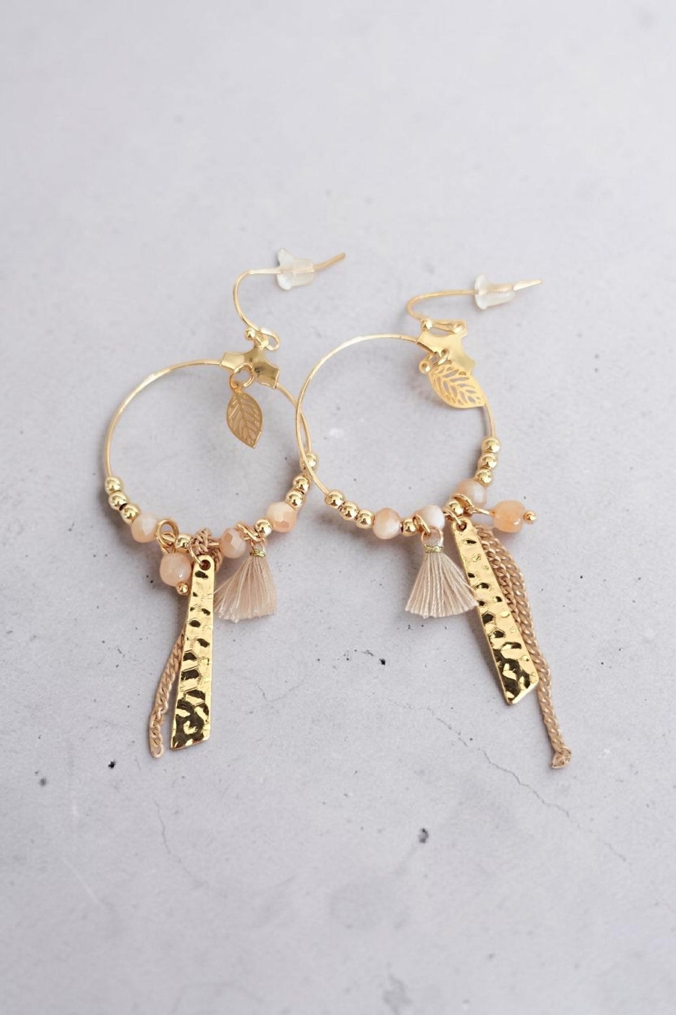 Boucles d'oreilles pendantes bohème – Acier inoxydable