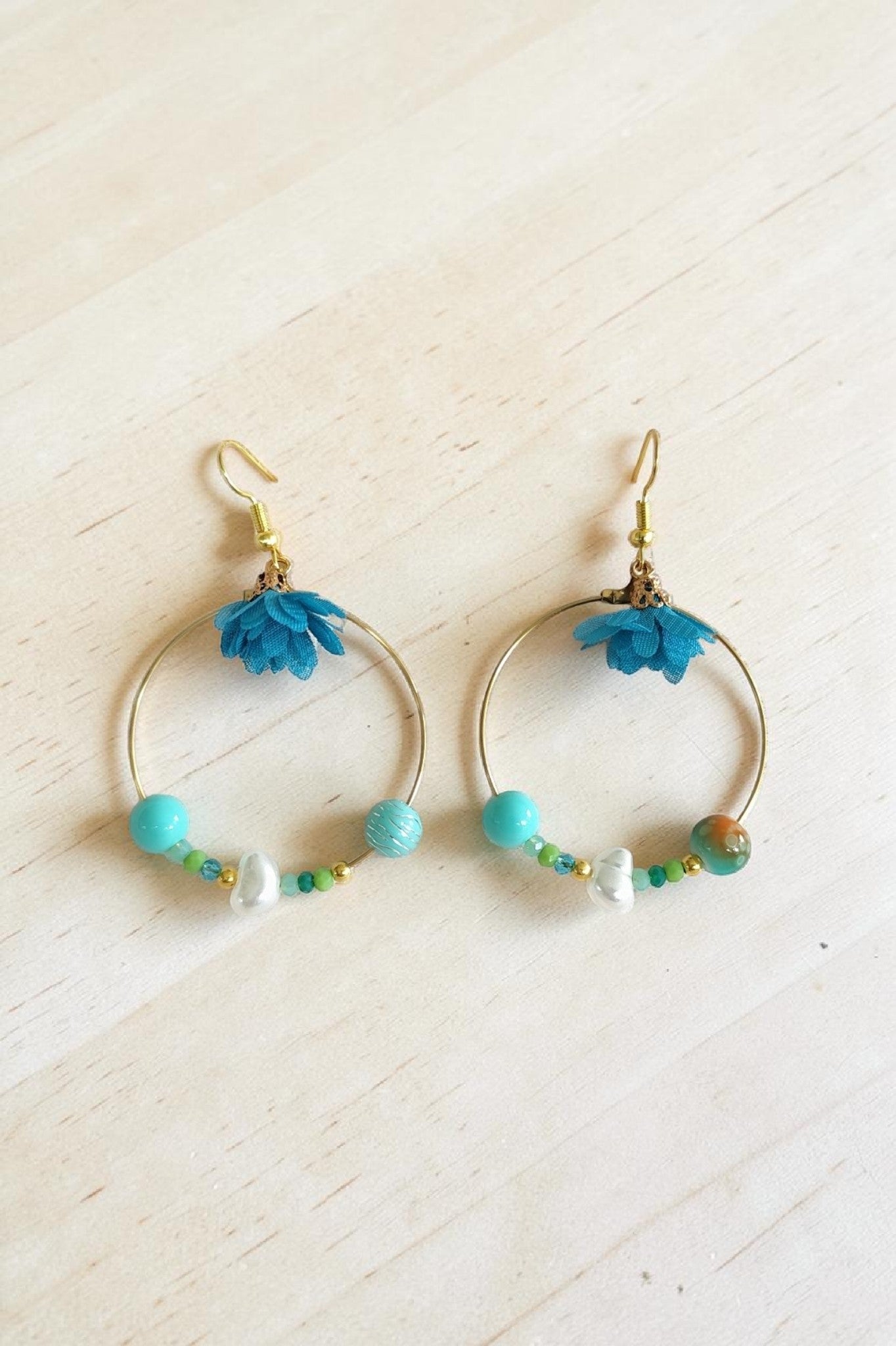 Boucles d'oreilles pendantes élégantes – bijou fait main