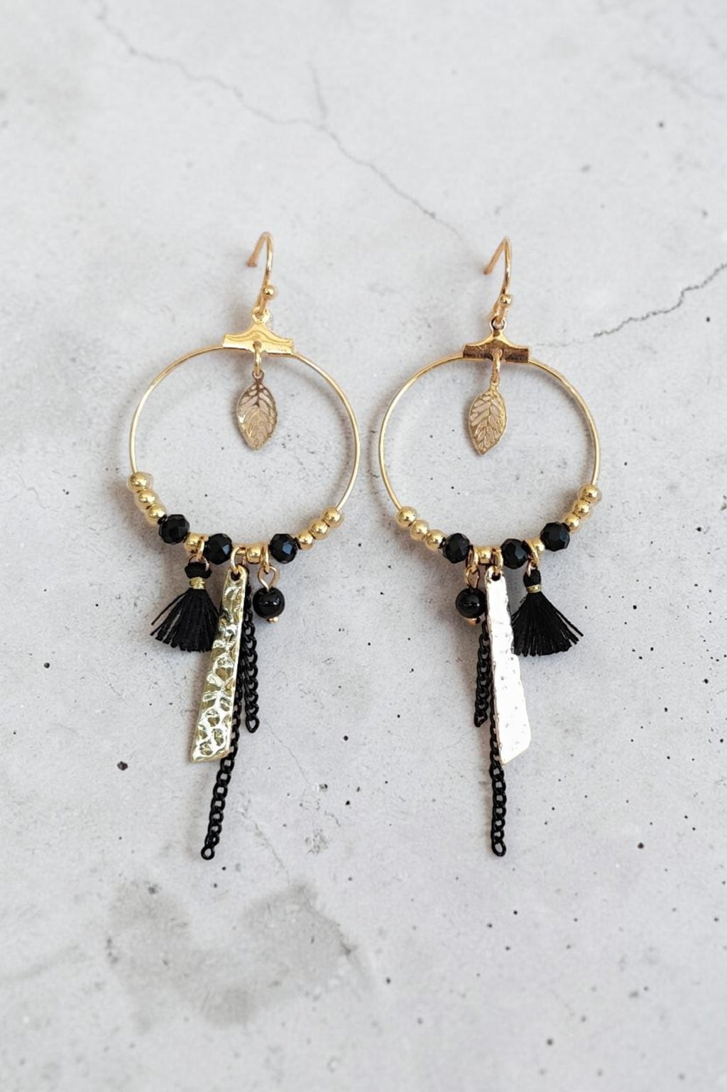 Boucles d'oreilles pendantes bohème – Acier inoxydable | 2 couleurs