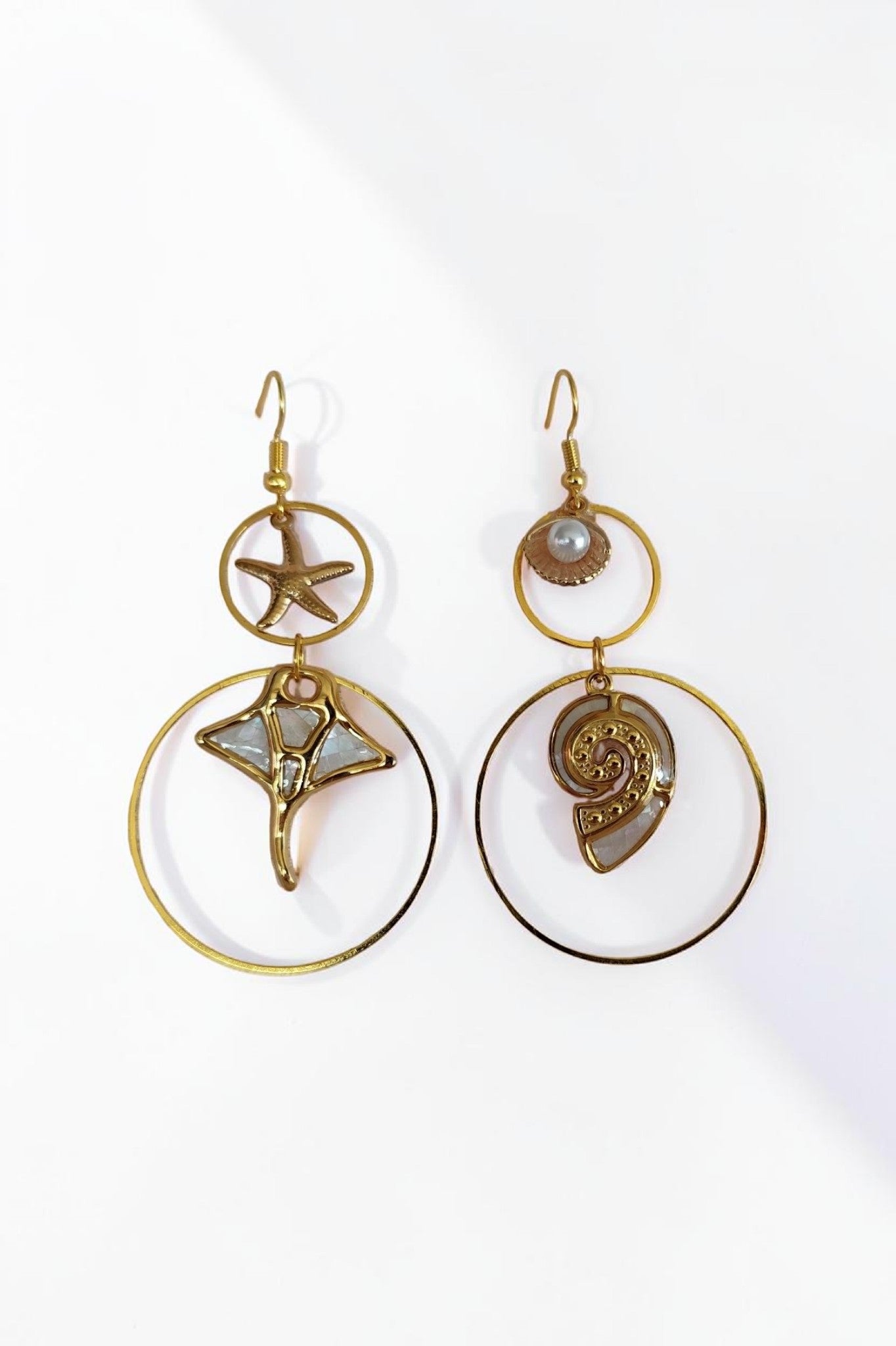 Boucles d'oreilles Nacre