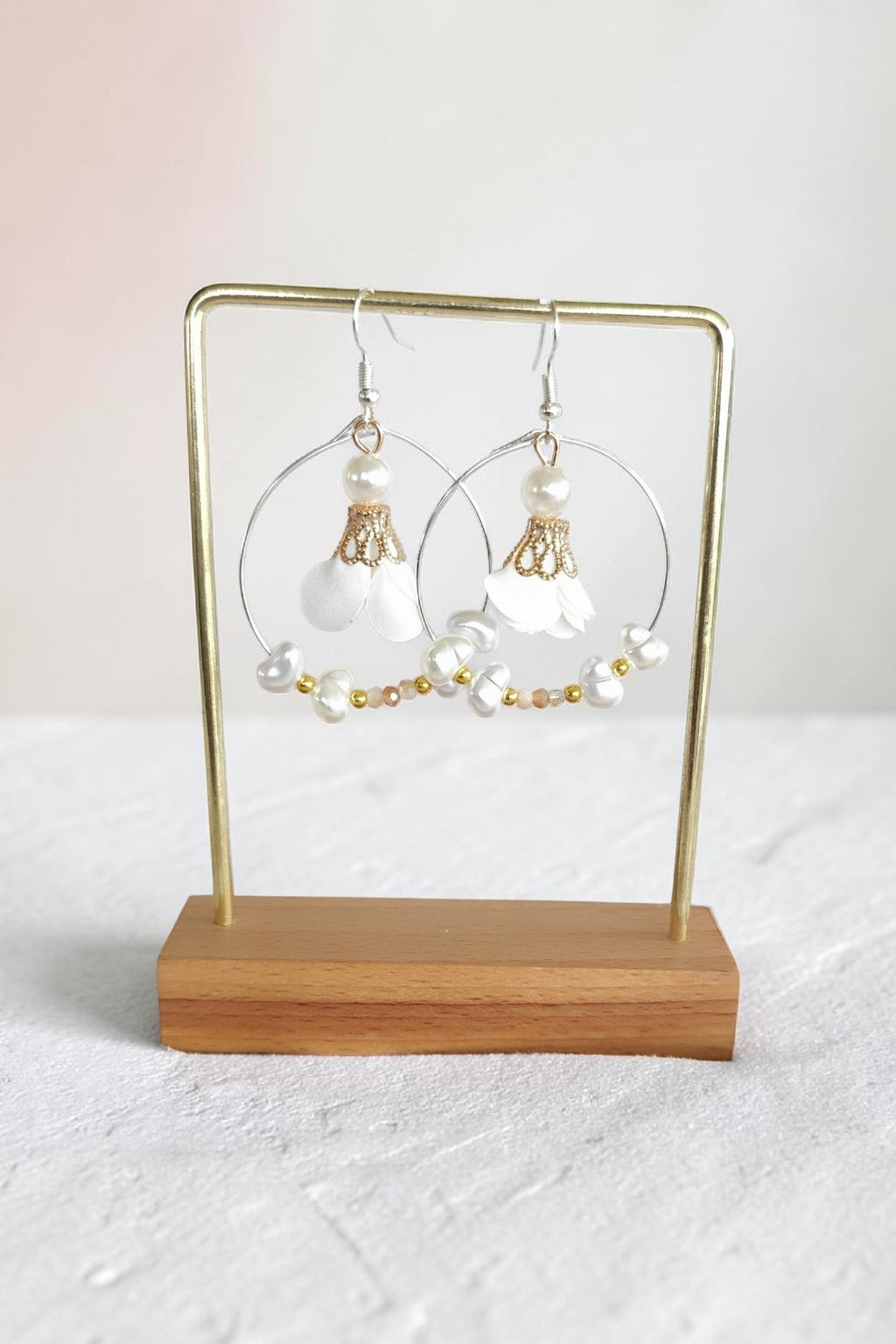 Boucles d'oreilles pendantes élégantes – bijou fait main