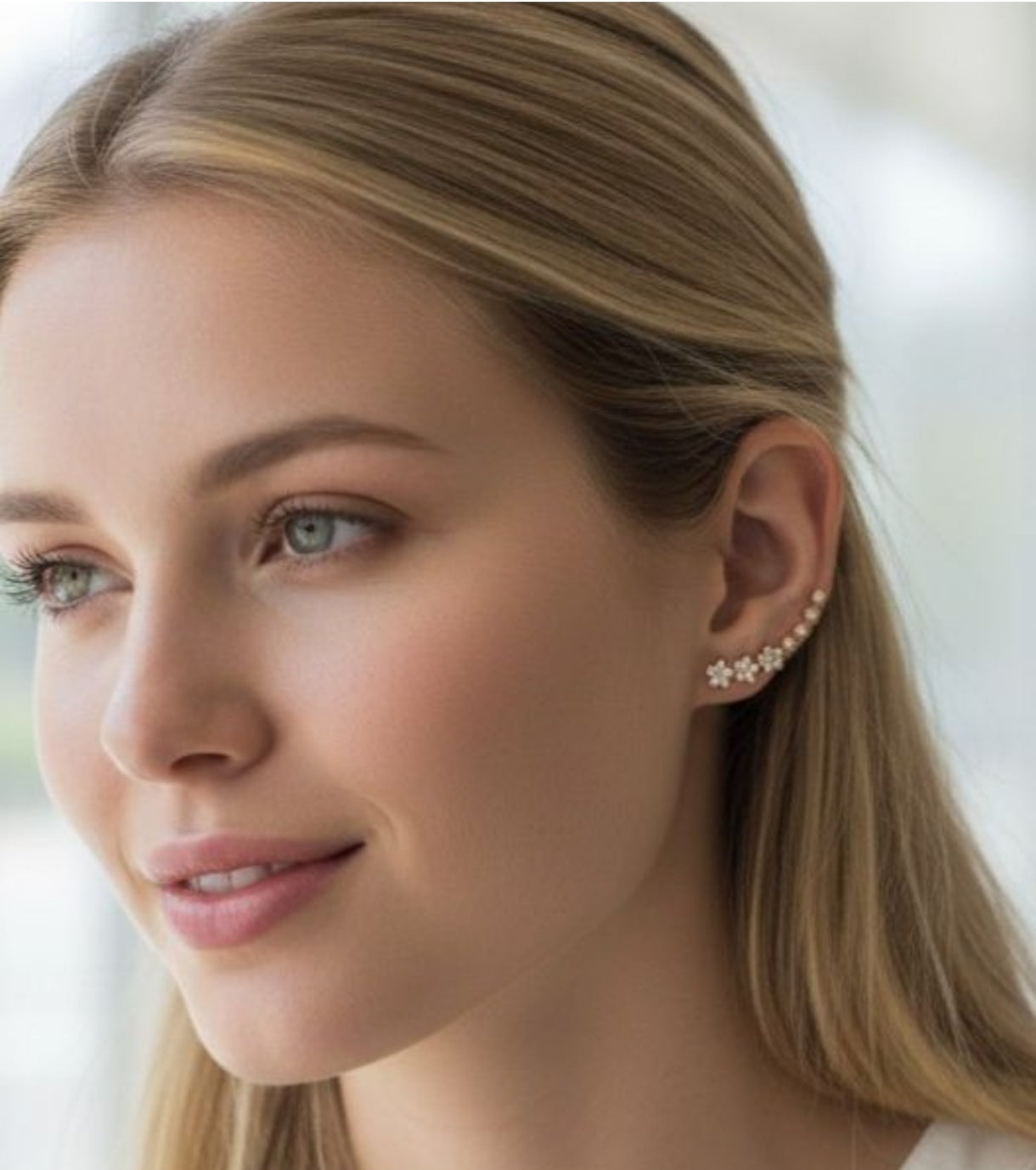 Boucles d'oreilles grimpantes étoiles – Acier inoxydable