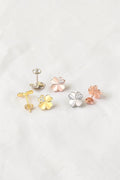 Puces Trèfle Zircon – Collection Bonne Étoile