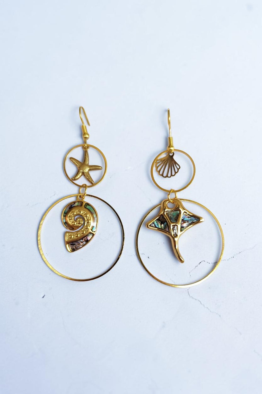 Boucles d'oreilles Nacre