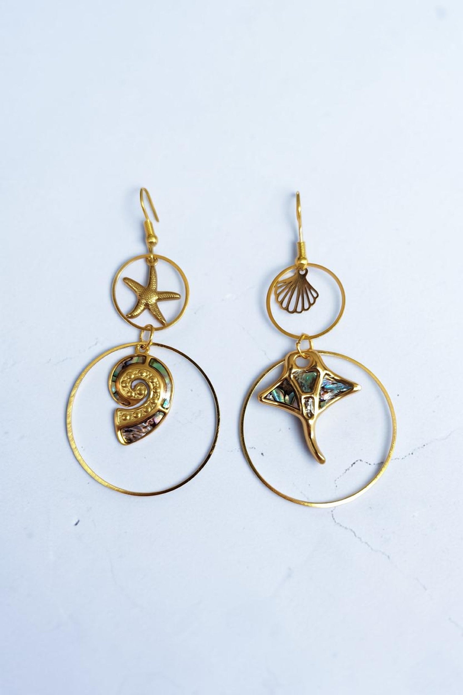 Boucles d'oreilles Nacre